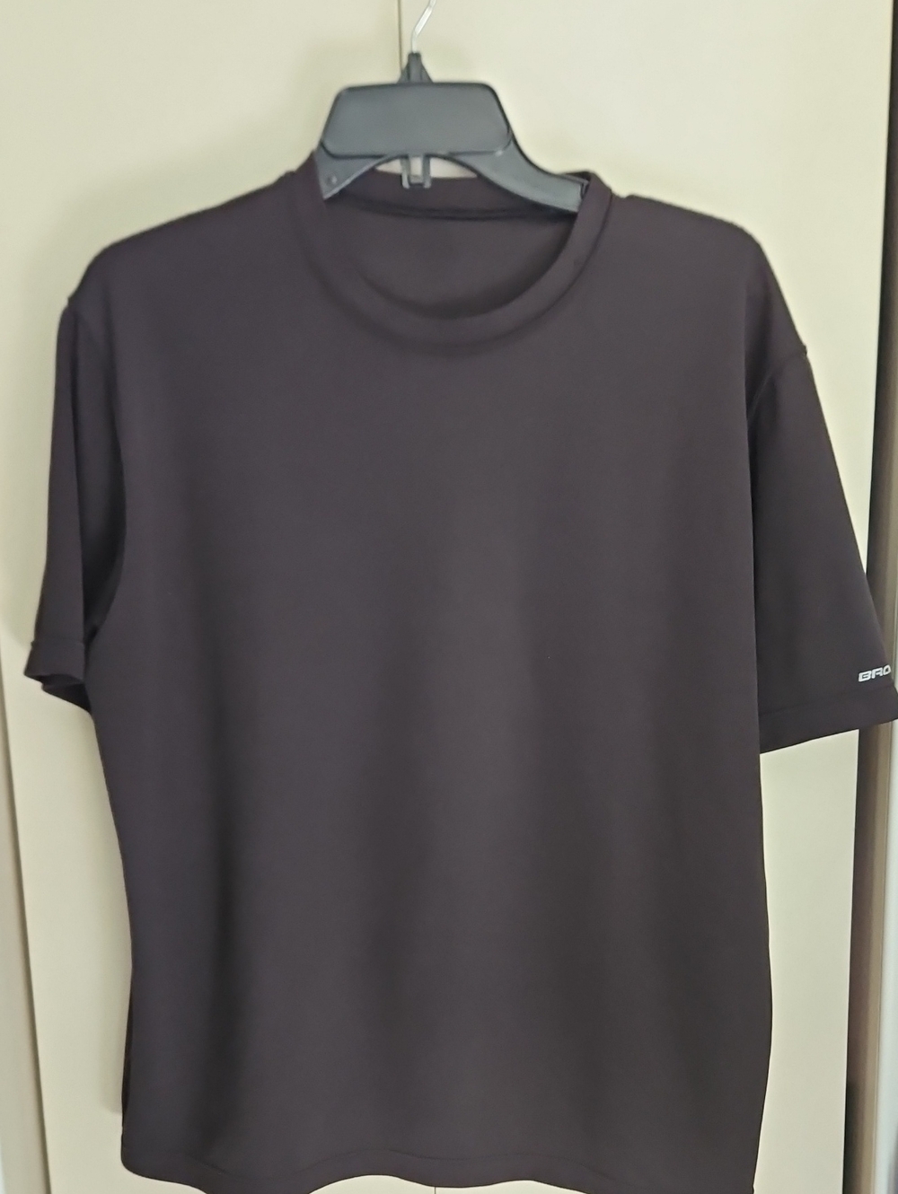 Brooks Men's Black Short Sleeve Crew Tee Sz Large